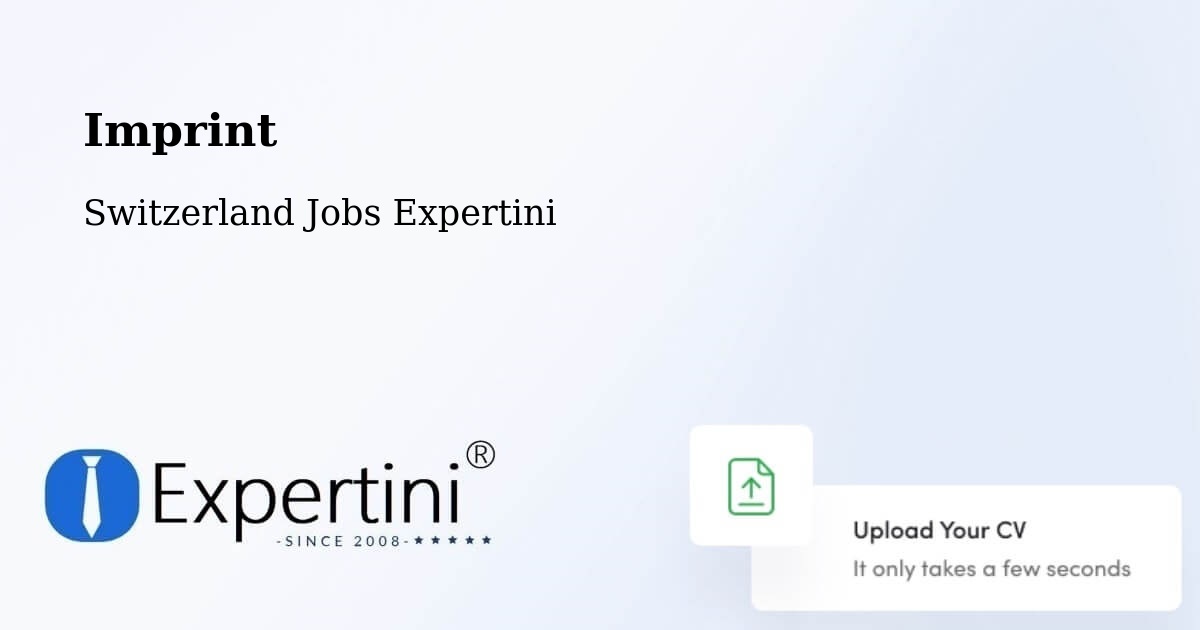 Imprint – Cazis - Switzerland Jobs Expertini