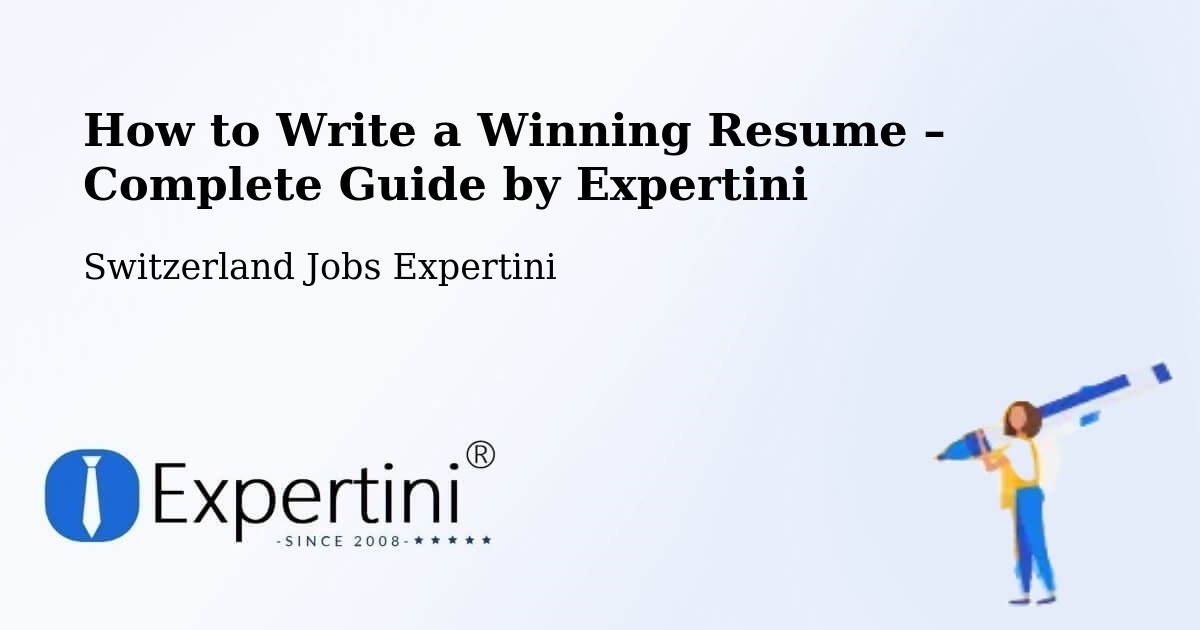 Resume Writing Guide for Job Seekers – Cazis - Cazis, Switzerland Jobs Expertini